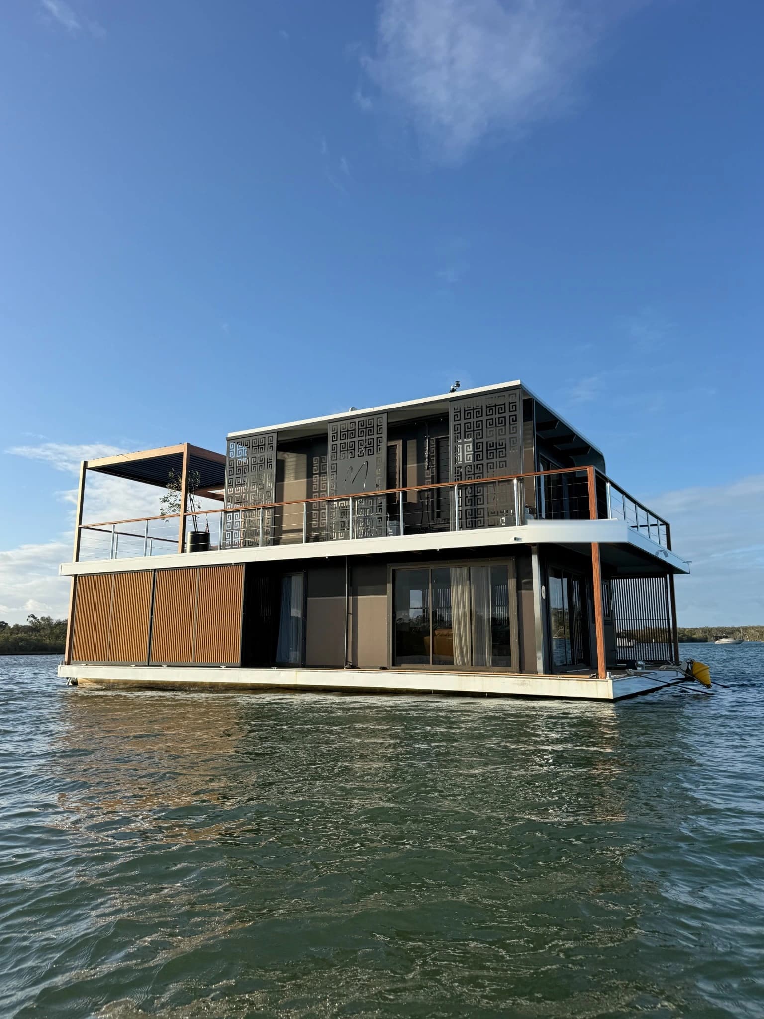 Espresso Martini House Boat designer finish by Crafted Finishes, Sunshine Coast